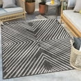 thumbnail image 1 of Well Woven Kesia Grey Indoor/Outdoor Chevron Stripes Geometric 5x7 (5'3" x 7'3") Area Rug, 1 of 8