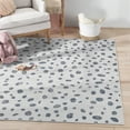 thumbnail image 1 of Well Woven Kids Rugs Dots Pattern Ivory Black Flat Pile Easy to Clean 6' x 9' Area Rug for Living Room Dining Room Bedroom and Kitchen, 1 of 1