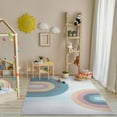 thumbnail image 1 of Well Woven Kids Rugs Kaleidoscope Rainbow Kids Geometric Pattern Multi Color Flat Pile Easy to Clean 9'10" x 13' Area Rug for Living Room Dining Room Bedroom and Kitchen, 1 of 8
