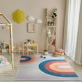 thumbnail image 1 of Well Woven Kids Rugs Kaleidoscope Rainbow Modern Multi Color Printed Distressed Machine Washable 6' x 9' Area Rug, 1 of 7