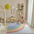 thumbnail image 1 of Well Woven Kids Rugs Rainbow Modern Multi Color Printed Distressed Machine Washable 3'3" x 5' Area Rug, 1 of 7