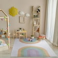 thumbnail image 1 of Well Woven Kids Rugs Rainbow Watercolor Modern Multi Color Printed Distressed Machine Washable 5' x 7' Area Rug, 1 of 1