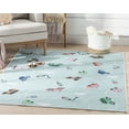 thumbnail image 1 of Well Woven Kids Rugs Traffic Modern Green Printed Distressed Machine Washable 3'3" x 5' Area Rug, 1 of 7