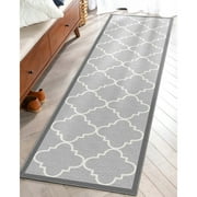Well Woven Kings Court Brooklyn Trellis Modern Moroccan Gray 2 x 7 Runner Rug