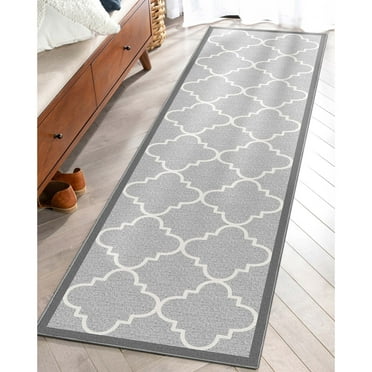 Well Woven Kings Court Brooklyn Trellis Modern Moroccan Gray 2' x 7' Runner Rug