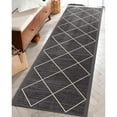 thumbnail image 1 of Well Woven Kings Court Clover Modern Moroccan Dark Gray 2'7" x 9'10" Runner Rug, 1 of 6