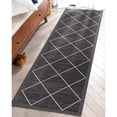 thumbnail image 1 of Well Woven Kings Court Clover Modern Moroccan Dark Gray 2' x 7' Runner Rug, 1 of 6