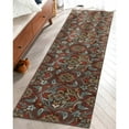 thumbnail image 1 of Well Woven Kings Court Florence Brown Traditional Modern Floral Brown 2' x 7' Runner Rug, 1 of 6