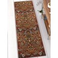 thumbnail image 1 of Well Woven Kings Court Florence Traditional Persian Brown Machine Washable Non-Slip Indoor/Outdoor 84" x 24" Runner Rug, 1 of 7