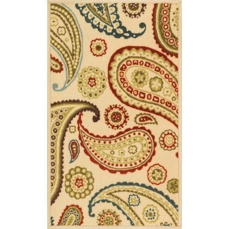 Well Woven Kings Court Paisley Modern Area Rugs, Off-White