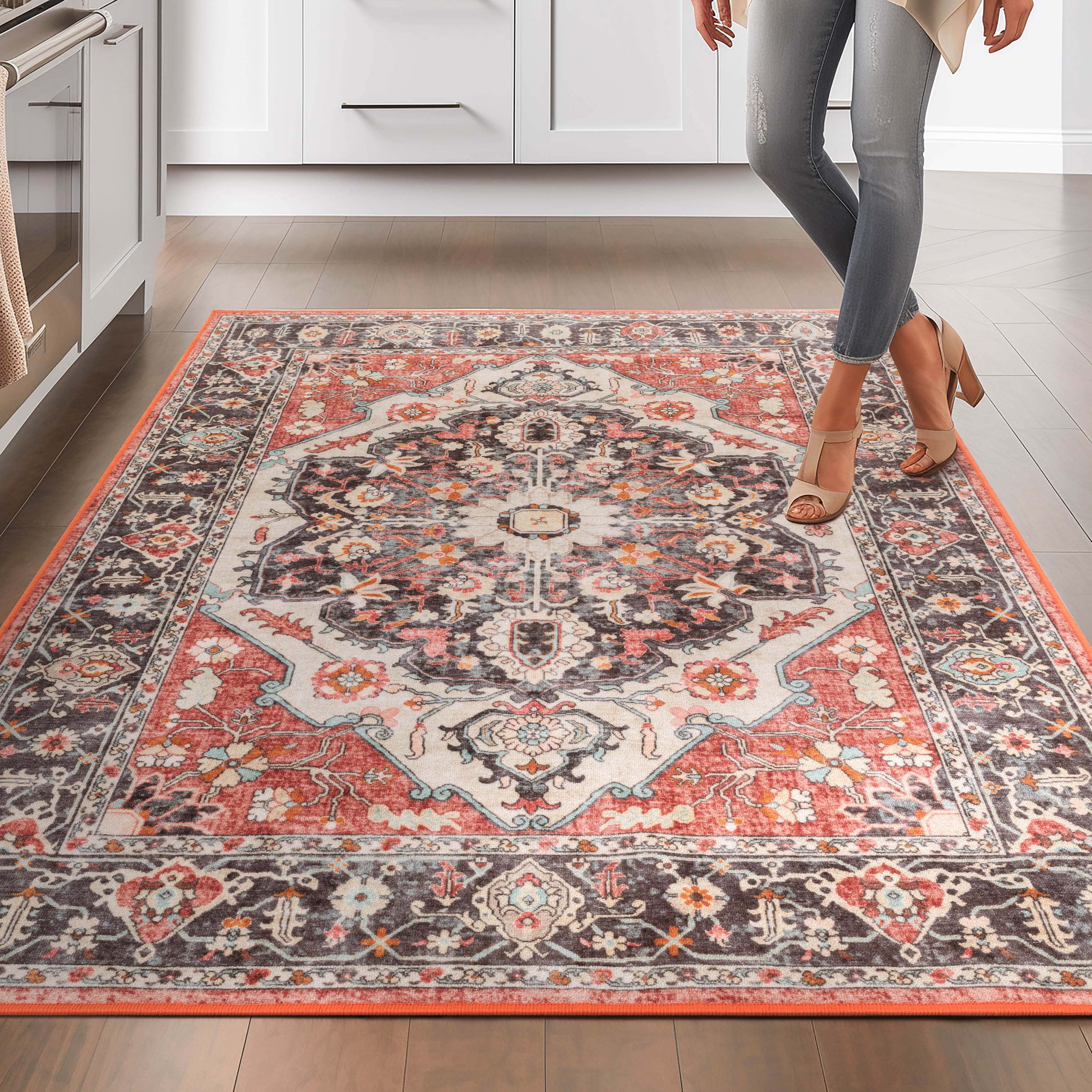 Well Woven Kings Court Zazzu Traditional Medallion Oriental Multi 5' x 7' Area Rug