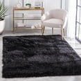 thumbnail image 1 of Well Woven Kuki Chie Modern Solid Shag Glam Dark Grey 2'3" x 7'3" Runner Rug, 1 of 7