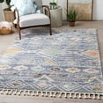 thumbnail image 1 of Well Woven Lecerene Multi Grey Tribal Diamonds Medallion Retro Shag Area Rug 3x5 (3'11" x 5'3"), 1 of 9