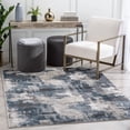 thumbnail image 1 of Well Woven Lellit Grey Blue Abstract Geometric Squares Modern Runner Rug 3'11" x 5'3", 1 of 7
