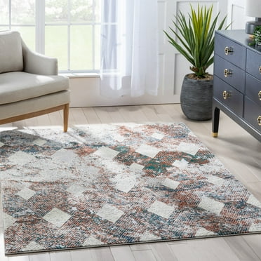 Well Woven Leona Atacama Vintage Geometric High-Low Grey 2'3" x 7'3" Runner Rug
