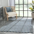 thumbnail image 1 of Well Woven Lev Blue & Ivory Links Geometric Area Rug 6'7" x 9'3", 1 of 7