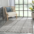 thumbnail image 1 of Well Woven Lev Ivory & Grey Links Geometric Area Rug 6'7" x 9'3", 1 of 7