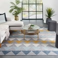 thumbnail image 1 of Well Woven Lincoln Modern Scandinavian Geometric Grey Gold Area Rug 3'11" x 5'3", 1 of 8