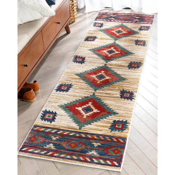 Well Woven Lizette Cream Traditional Medallion Area Rug