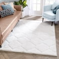 thumbnail image 1 of Well Woven Logan Sandy Lattice Trellis Shag 3D Textured Ivory 7' 5" x 9' 10" Area Rug, 1 of 8