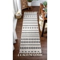 thumbnail image 1 of Well Woven Loop-De-Loop Arbor Tribal Geometric Moroccan Light Blue 3'11" Round Area Rug, 1 of 2
