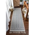 thumbnail image 1 of Well Woven Loop-De-Loop Covina Tribal Geometric Grey 2'3" x 7'3" Runner Area Rug, 1 of 2