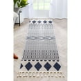 thumbnail image 1 of Well Woven Loop-De-Loop Arbor Tribal Geometric Moroccan Blue 3'11" Round Area Rug, 1 of 8