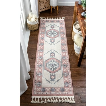 Well Woven Loop-De-Loop Cruce Geometric Tribal Grey 2'7" x 9'3" Runner Area Rug