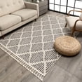thumbnail image 1 of Well Woven Loop-De-Loop Zipped Tribal Geometric Grey 7'10" x 10"6" Area Rug, 1 of 8