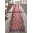 thumbnail image 1 of Well Woven Lotus Daliah Vintage Persian Oriental Machine Washable Flat-Weave Distressed Red 2'7" x 9'10" Runner Area Rug, 1 of 7
