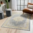 thumbnail image 1 of Well Woven Machine Washable Nile Tarifa Vintage Bohemian Medallion Floral Border Yellow 3'9" x 5'7" Area Rug, 1 of 8