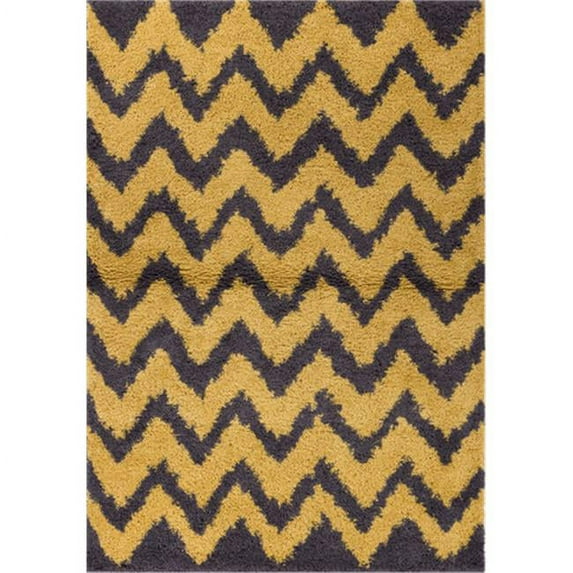 Well Woven Madison Shag Passion Chevron Modern Light Blue 2' x 7'3" Thick Runner Area Rug