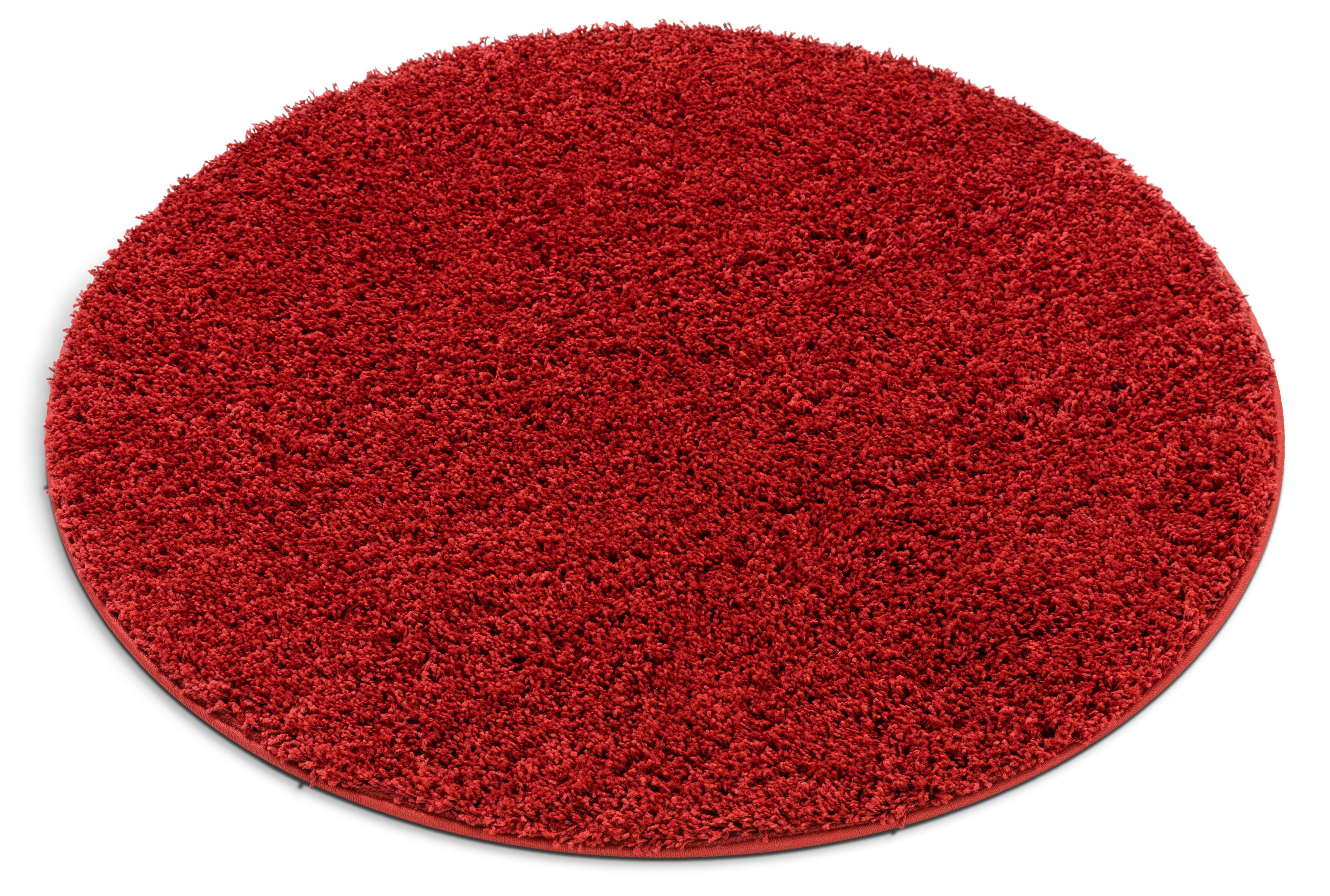 Well Woven Madison Shag Red 710 Round Area Rug - Durable - Walmart.com