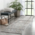 thumbnail image 1 of Well Woven Magikthias Grey Vintage Tribal Stripes Runner Rug 3x10 (2'7" x 9'10"), 1 of 7