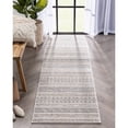 thumbnail image 1 of Well Woven Malaga Fresco Modern Geometric Beige High-Low Textured 2'7" x 9'10" Runner Rug, 1 of 7