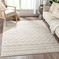 thumbnail image 1 of Well Woven Malaga Mara Moroccan Lattice Trellis Ivory 7'10" x 10'6" Area Rug, 1 of 7