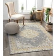 thumbnail image 1 of Well Woven Mareva Machine Washable Yellow Vintage Oriental Medallion Area Rug, 1 of 7