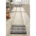 thumbnail image 1 of Well Woven Maya Adriel Solid Border Pattern Ivory 2'7" x 9'10" Runner Textured Pile Area Rug, 1 of 7