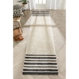 Well Woven Maya Adriel Solid Border Pattern Ivory 2'7