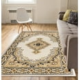 thumbnail image 1 of Well Woven Medallion Ivory 9'3" x 12'6" Oversized Area Rug Carpet, 1 of 4
