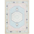 thumbnail image 1 of Well Woven Medallion Kids Indoor Rug Pink Light Blue 6' x 9' Apollo Kids Collection, 1 of 9