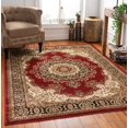 thumbnail image 1 of Well Woven Medallion Oriental Persian Area Rug Red Ivory, 1 of 6