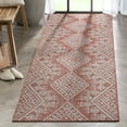 thumbnail image 1 of Well Woven Medusa Cascade Modern Tribal Red 2'7" x 9'10" Runner Indoor Outdoor Rug, 1 of 7