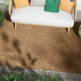 thumbnail image 1 of Well Woven Medusa Leif Nordic Geometric Pattern Coffee 5'3" x 7'3" Indoor/Outdoor Flat-Weave Area Rug, 1 of 8