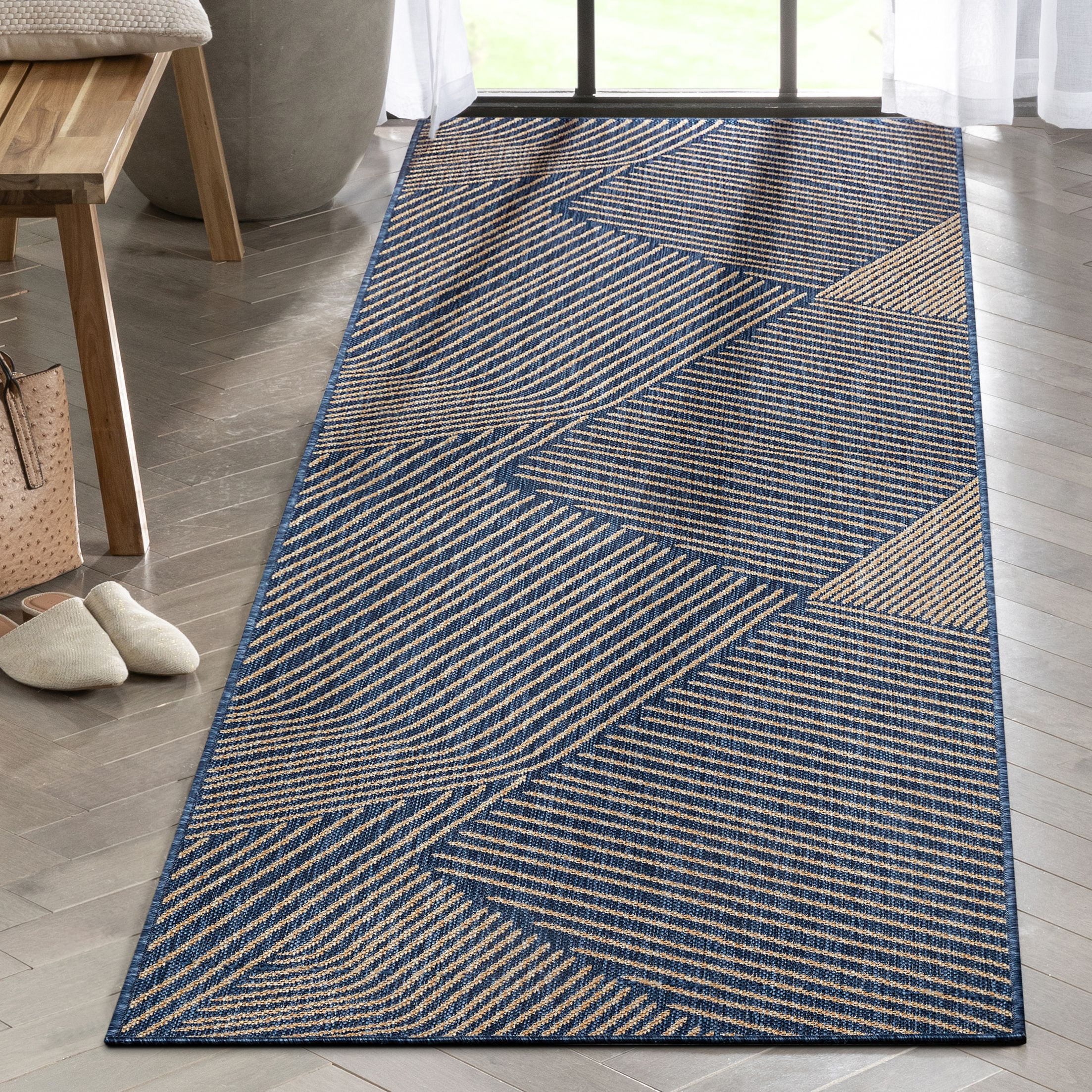 Well Woven Medusa Linden Modern Striped Blue 2'7