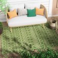 thumbnail image 1 of Well Woven Nors Green Indoor/Outdoor Flat Weave Pile Nordic Lattice Pattern (6'7" x 9'3") Area Rug, 1 of 7