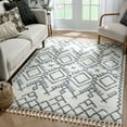 thumbnail image 1 of Well Woven Melody Chantico Ethnic Grey 7'10" x 9'10" Thick Shag Area Rug, 1 of 7