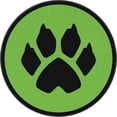 thumbnail image 1 of Well Woven Miraculous Ladybug Cat Noir Symbol Green 3'11" Round Rug, 1 of 6