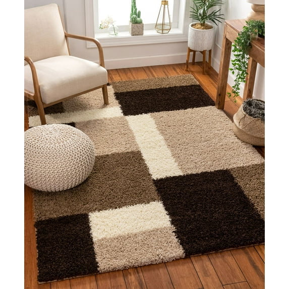 Well Woven Modern Geometric Loomed Area Rug, 8' x 10'