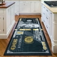 thumbnail image 1 of Well Woven Money Collection Dollar Front 3'11" x 9'10" Black Gold Runner Rug, 1 of 7